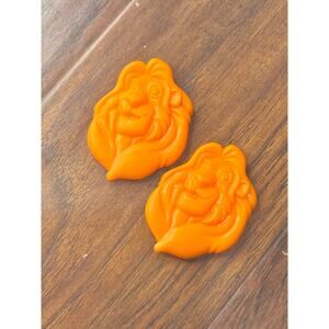 VTG Disney Lion King General Mills Promo Simba Mufasa Color Changing Spoon tops